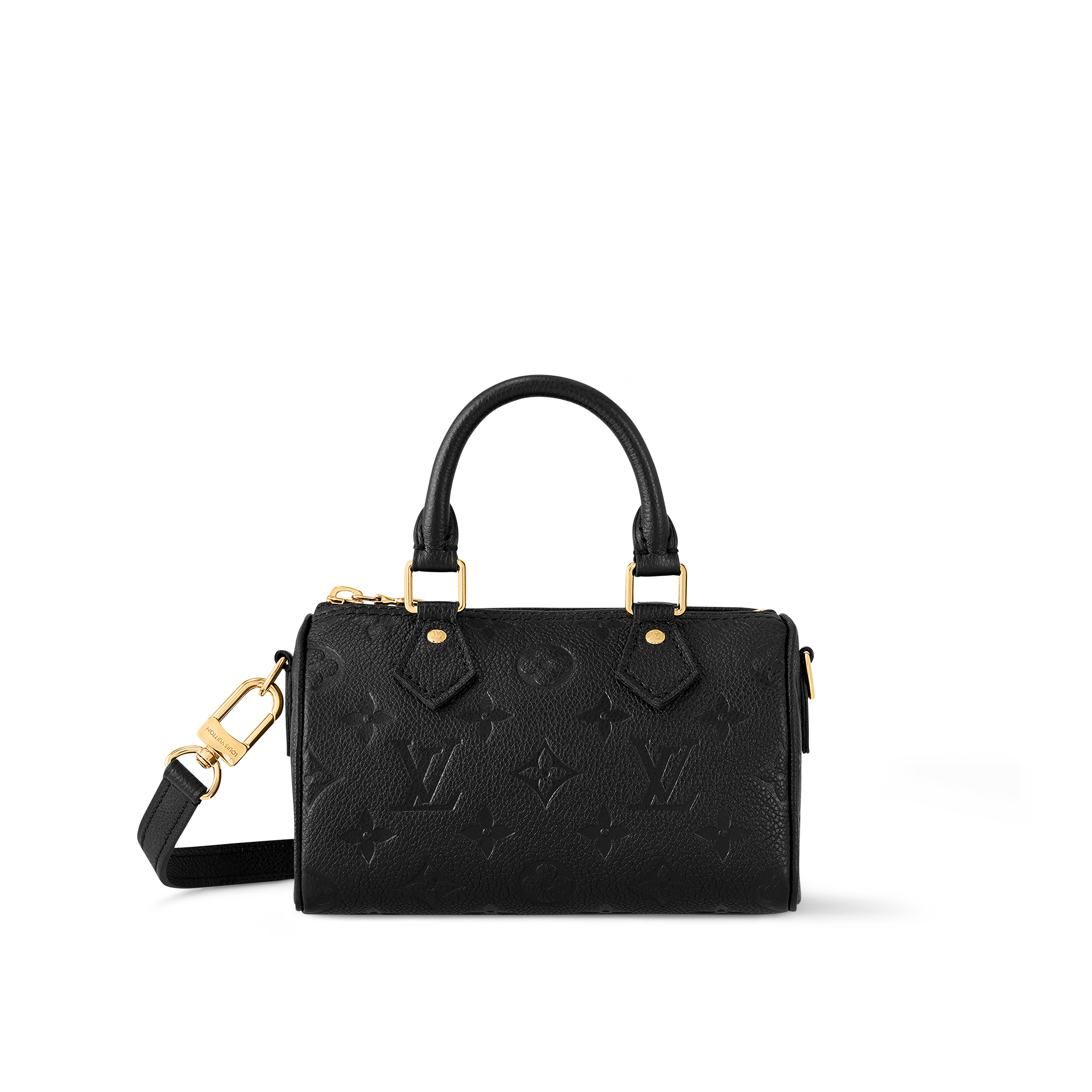 Louis Vuitton ナノスピーディ Bolsa Speedy Nano Couro Monogram Empreinte Bicolor - Carteiras